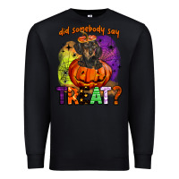 Black did somebody say treat Premium Sweatshirt - BarkalooDesign