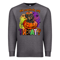 Charcoal Heather did somebody say treat Premium Sweatshirt - BarkalooDesign