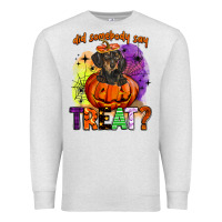 Oatmeal Heather did somebody say treat Premium Sweatshirt - BarkalooDesign