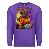 Purple did somebody say treat Premium Sweatshirt - BarkalooDesign
