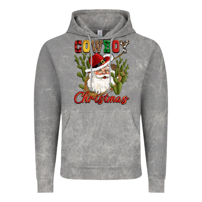 Cowboy Christmas Western Cactus Vintage Hoodie by CowGirlArtShop | Teevron