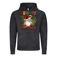 Vintage Black cowboy christmas western cactus Vintage Hoodie - CowGirlArtShop