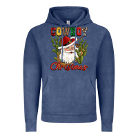 Vintage Denim cowboy christmas western cactus Vintage Hoodie - CowGirlArtShop