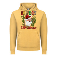 Vintage Mustard cowboy christmas western cactus Vintage Hoodie - CowGirlArtShop