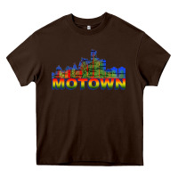 Chocolate Brown MOTOWN Heavy Core Tee - ArtChic