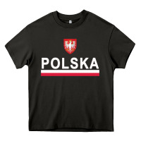 Asphalt Sporty Polska Flag And Emblem Polish Coat Of Arms Pullover Hoodie Heavy Core Tee - ArtChic