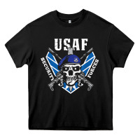 Black US Air Force Security Forces Heavy Core Tee - ArtChic