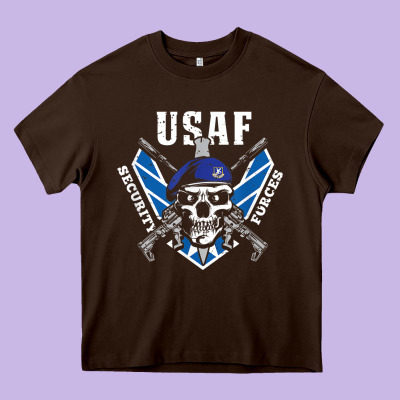 Us Air Force Security Forces Heavy Core Tee Designed By Artchic