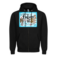 Black Western Future Nurse Zipper Hoodie - LillyAllenDesigns