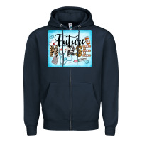 Navy Western Future Nurse Zipper Hoodie - LillyAllenDesigns