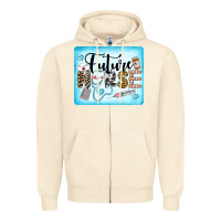 Sandshell Western Future Nurse Zipper Hoodie - LillyAllenDesigns