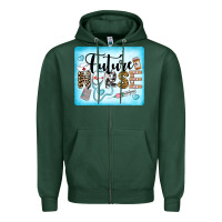 Sports Green Western Future Nurse Zipper Hoodie - LillyAllenDesigns