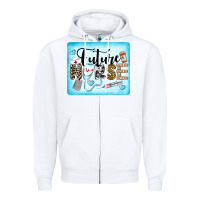 White Western Future Nurse Zipper Hoodie - LillyAllenDesigns