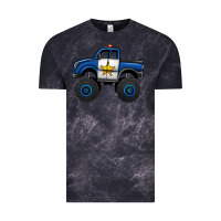 Cloud Black police car monster truck Vintage Tee - Jasminsmagicworld