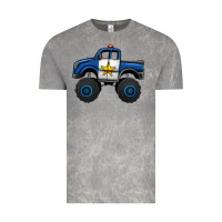 Cloud Rock police car monster truck Vintage Tee - Jasminsmagicworld