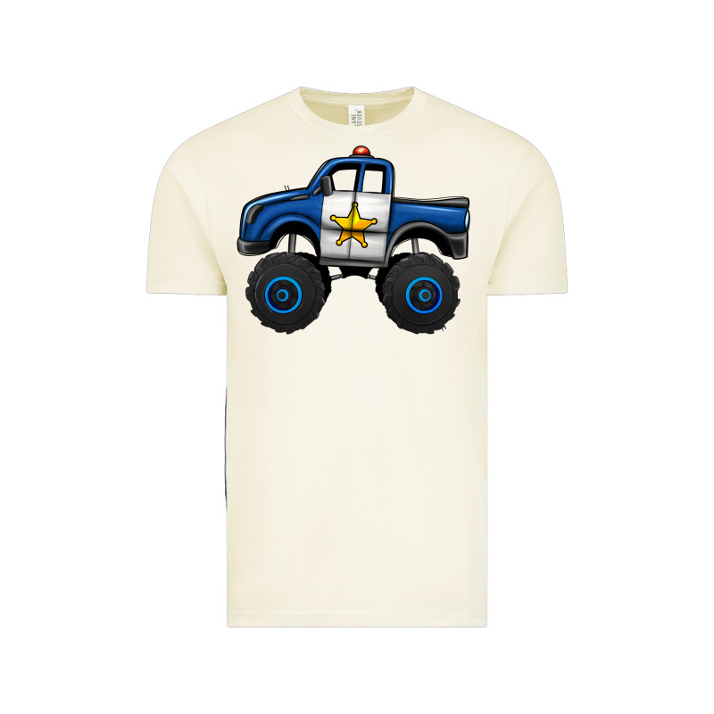 Police Car Monster Truck Vintage Tee by Jasminsmagicworld | Teevron