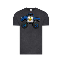 Vintage Black police car monster truck Vintage Tee - Jasminsmagicworld