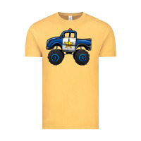 Vintage Mustard police car monster truck Vintage Tee - Jasminsmagicworld