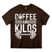 Coffee And Kilos Weightlifting Gift Heavy Core Tee | Teevron
