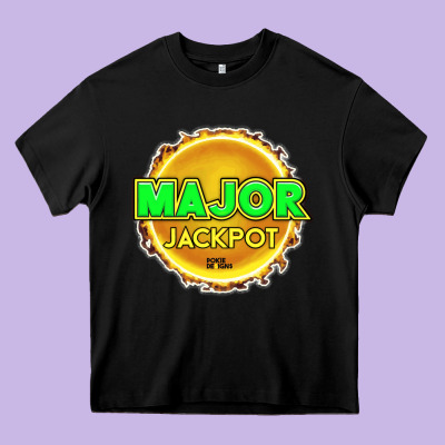 Major Jackpot Design - Pokie Designs Heavy Core Tee Designed By Artchic