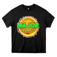 Black MAJOR JACKPOT Design - Pokie Designs Heavy Core Tee - ArtChic