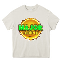 Cream MAJOR JACKPOT Design - Pokie Designs Heavy Core Tee - ArtChic