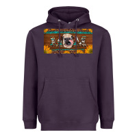 Plum western heifer mom with sunflowers and turquoise license plate Heavyweight Hoodie - Artiststas