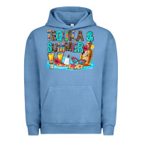 Pigment Pebble Blue tequila and summmer Urban Hoodie - AdoDesignShop