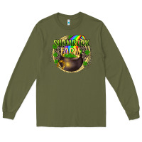 Army Green shamrock farm Long Sleeve Tee - CowGirlArtShop