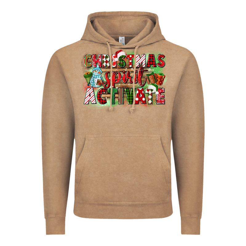 Christmas Spirit Activate Vintage Hoodie by CowGirlArtShop | Teevron