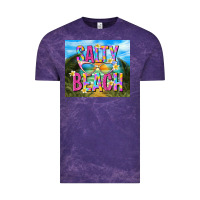 Cloud Purple salty beach Vintage Tee - TumblerDesignByShophia