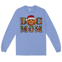 Colony Blue christmas  toy poodle dog mom Long Sleeve Tee - RanaPortraitStore
