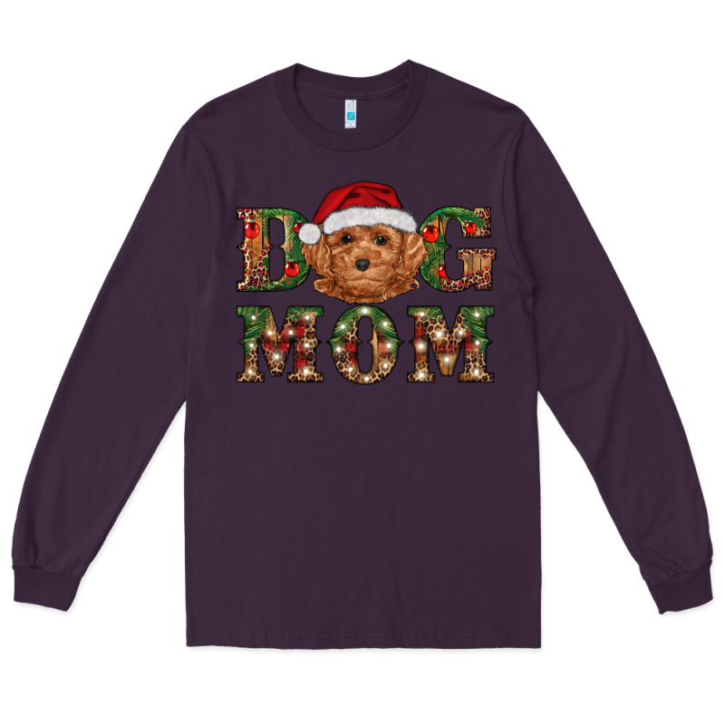 Christmas  Toy Poodle Dog Mom Long Sleeve Tee by RanaPortraitStore | Teevron