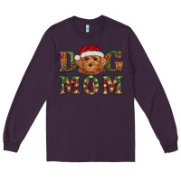 Plum christmas  toy poodle dog mom Long Sleeve Tee - RanaPortraitStore