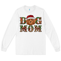 White christmas  toy poodle dog mom Long Sleeve Tee - RanaPortraitStore