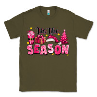 Army Green Pink 'tis the season Christmas Classic Tee - texasbilliewilder