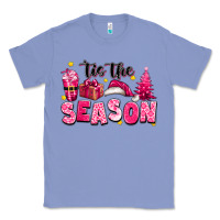 Colony Blue Pink 'tis the season Christmas Classic Tee - texasbilliewilder