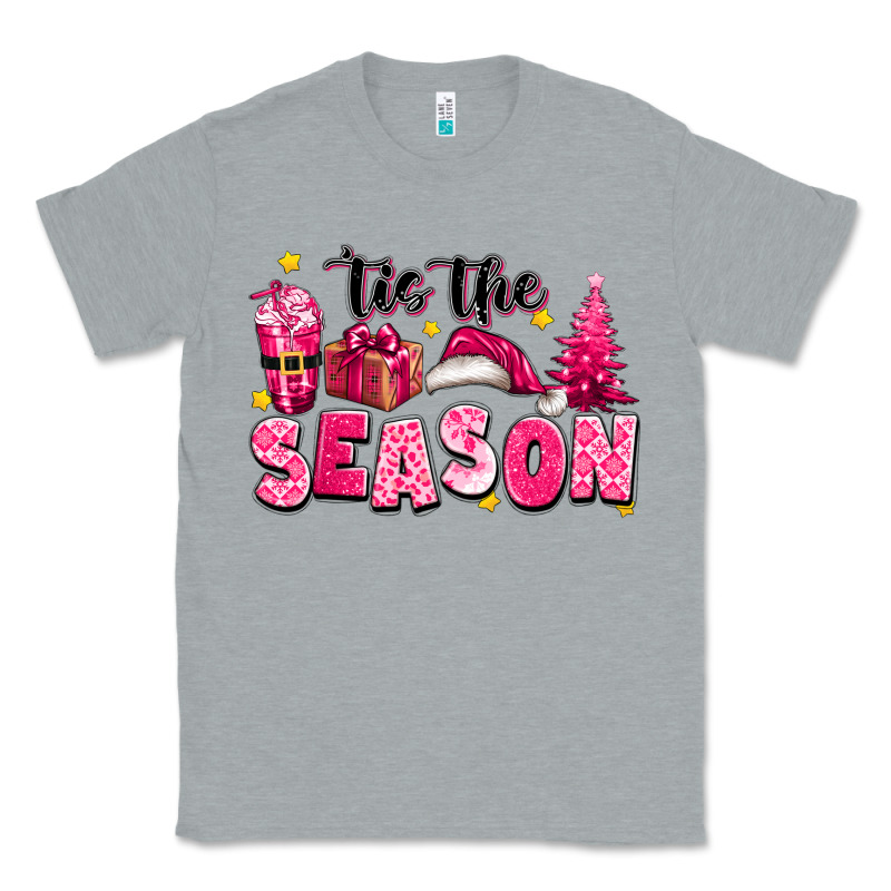 Pink 'tis The Season Christmas Classic Tee by texasbilliewilder | Teevron