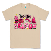 Mushroom Pink 'tis the season Christmas Classic Tee - texasbilliewilder