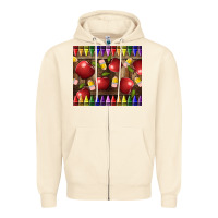 Sandshell Crayons And Apples Zipper Hoodie - LillyAllenDesigns