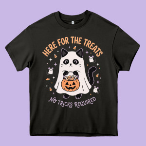 Halloween Cat Costume Heavy Core Tee Designed By Studioelite