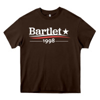 Chocolate Brown West Wing President Bartlet Heavy Core Tee - StudioElite