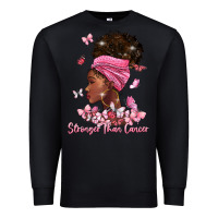 Black stronger than cancer Premium Sweatshirt - BarkalooDesign
