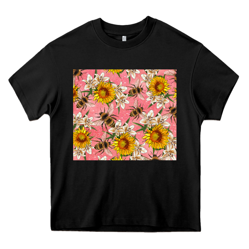 Bees And Flowers Heavy Core Tee by Artiststas | Teevron