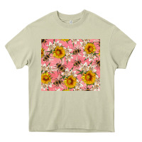 Mossy bees and flowers Heavy Core Tee - Artiststas