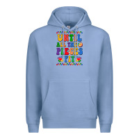 Colony Blue Until all the pieces fit Premium Hoodie - CowhideDigitalArt