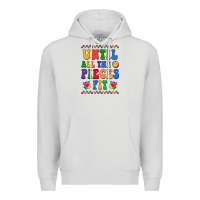 Dove Grey Until all the pieces fit Premium Hoodie - CowhideDigitalArt