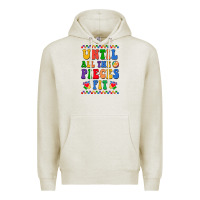 Oatmeal Heather Until all the pieces fit Premium Hoodie - CowhideDigitalArt