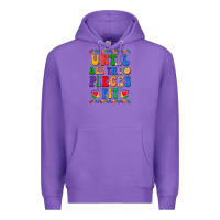 Purple Until all the pieces fit Premium Hoodie - CowhideDigitalArt