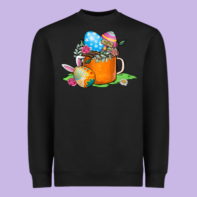Easter Coffee Heavyweight Sweatshirt Designed By Cowhidedigitalart